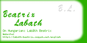 beatrix labath business card